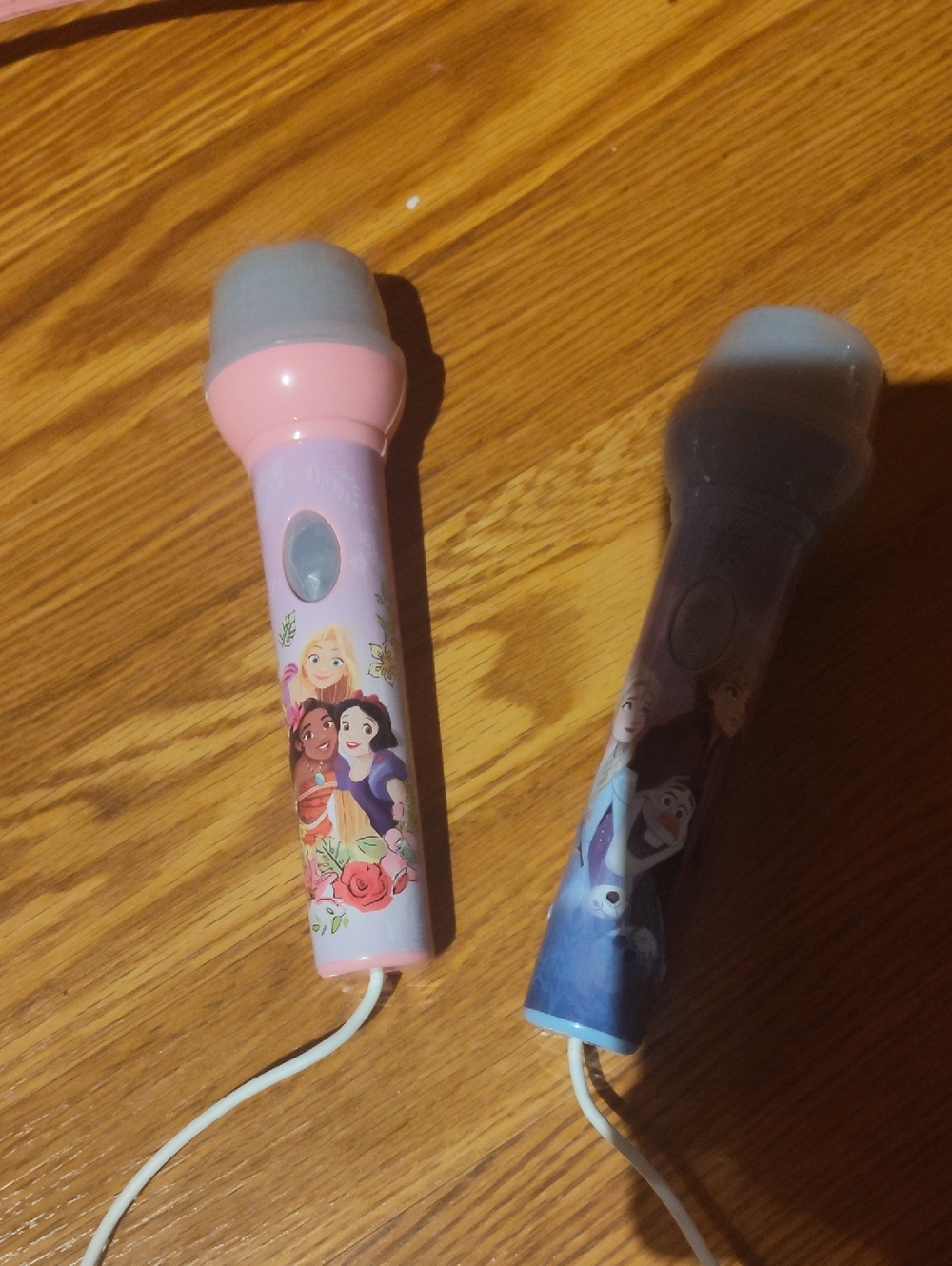 Disney Frozen And Princesses Toy Singing Microphones